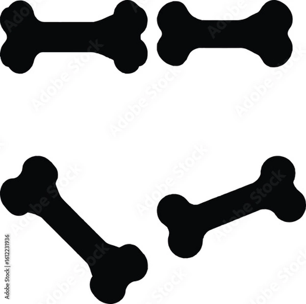 Fototapeta Dog Treat Silhouette Icon