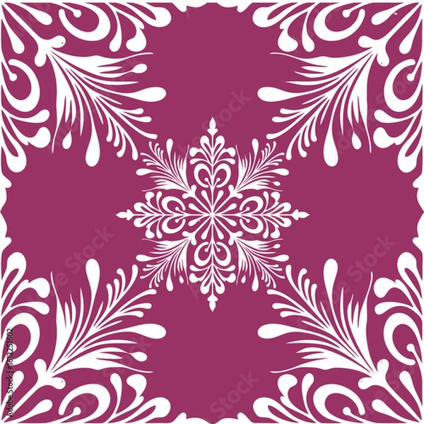 Fototapeta simple seamless abstract purple and white pattern, texture