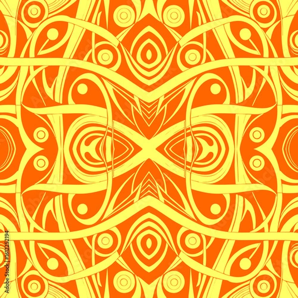 Fototapeta simple seamless abstract yellow orange pattern, texture