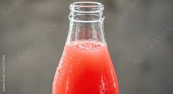 Fototapeta Red drink in bottle (1)