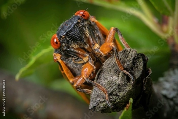 Obraz Periodical cicada macro head portrait 