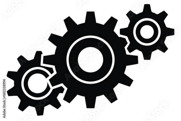 Obraz gears vector icon illustration