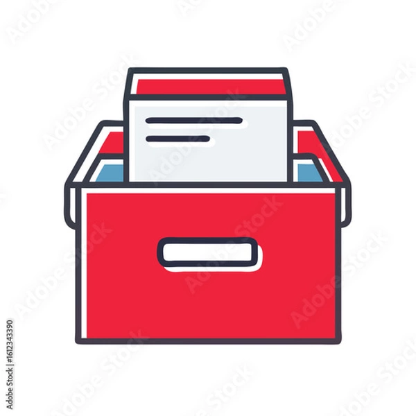 Fototapeta Archive Box Icon