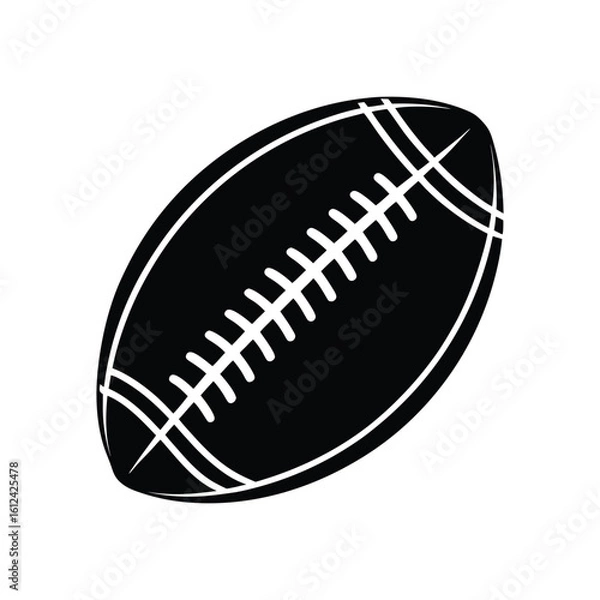 Obraz Football Silhouette Vector Art