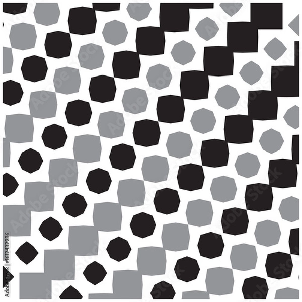 Obraz Seamless pattern with a minimal geometric design