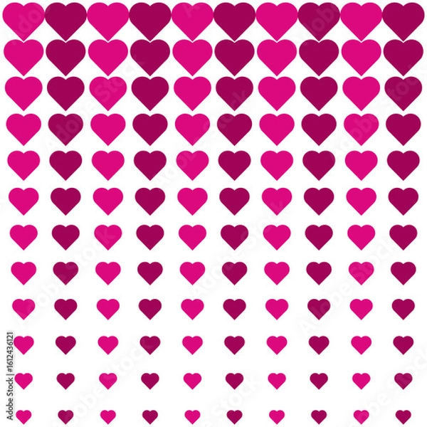 Obraz Seamless pattern with love shape