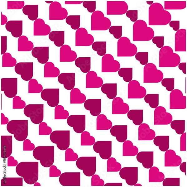 Obraz Seamless pattern with love shape