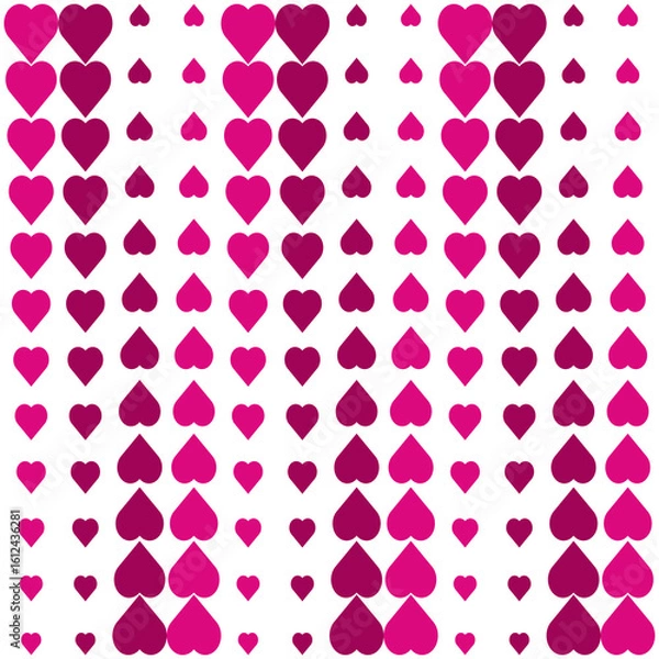 Obraz Seamless pattern with love shape