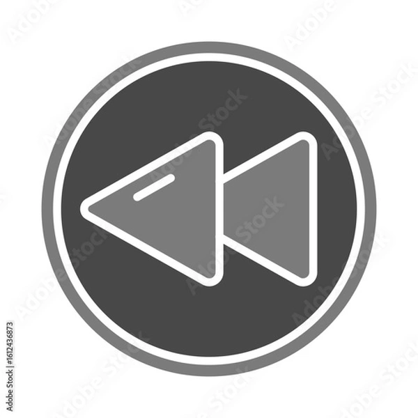 Fototapeta Backward Button Icon