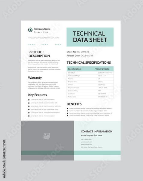Fototapeta Product Data Sheet