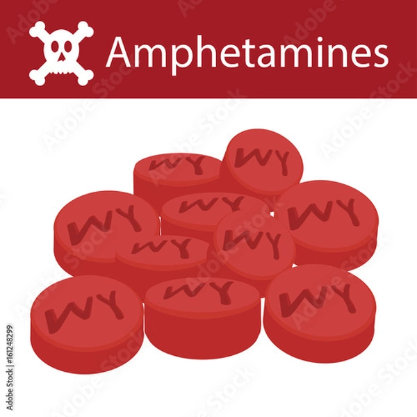 Fototapeta No Drugs, No Amphetamines, vector illustration.