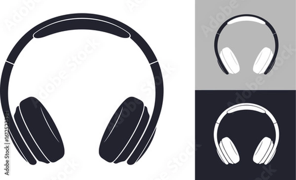 Obraz Find the best wireless headphones for music and gaming vector illustration