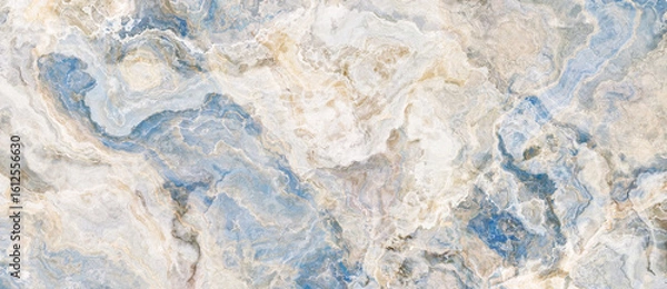 Fototapeta Blue and beige marble background