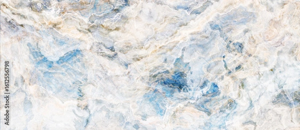 Fototapeta Blue and beige marble background