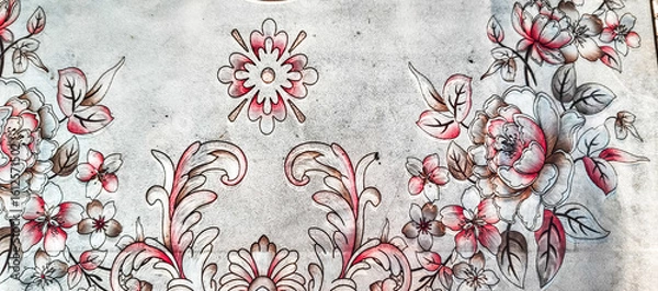 Fototapeta red fabric texture