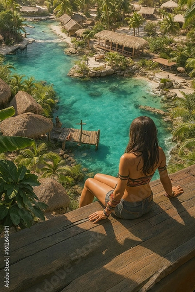 Obraz Tropical Lagoon View