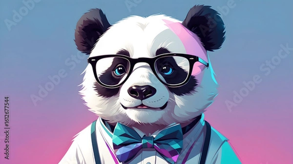 Obraz Panda Illustration , Panda AI Vector Art