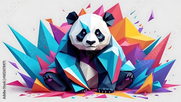 Obraz Panda Illustration , Panda AI Vector Art