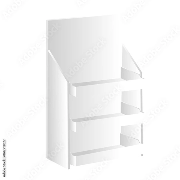 Obraz shelves for product displays in supermarkets, retail and markets