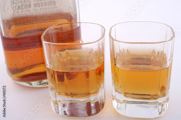 Fototapeta shots and bottle