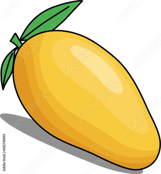 Obraz mango fruit with leaf