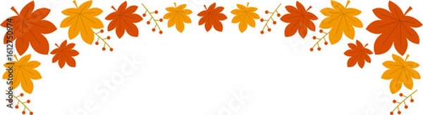 Fototapeta 가을 단풍잎 일러스트