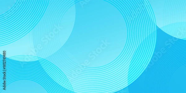 Obraz Abstract round blue background. Vector illustration