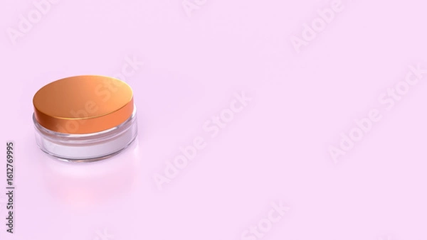 Fototapeta The Cream beautiful product for Advertising or Background concept 3d Rendering.