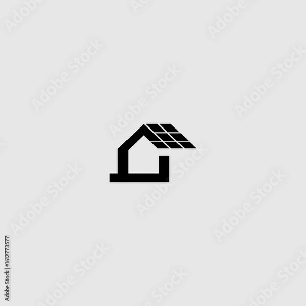 Obraz logo home solar electricity