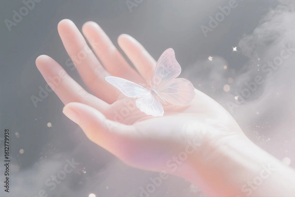 Obraz White to Pink Grace