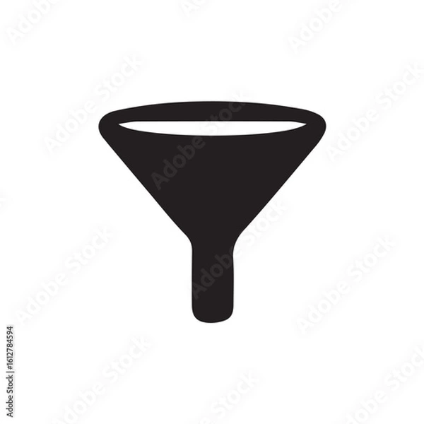 Fototapeta vector funnel icon on white background