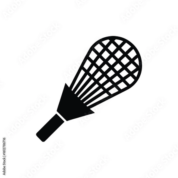 Fototapeta icon-of-a-shuttlecock-bouncing-off-a-racket--motio.eps