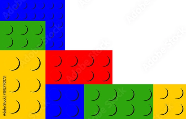 Obraz LEGO BLOCKS CORNER
