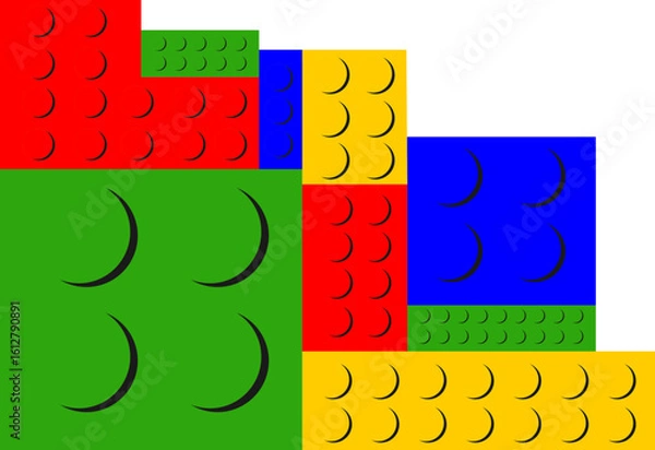 Obraz LEGO BLOCKS CORNER