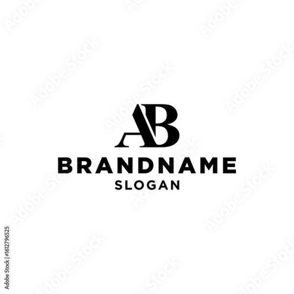 Fototapeta initial letter AB elegant.eps