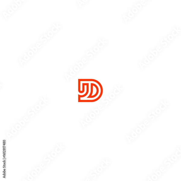 Obraz Initials Letter JD Logo