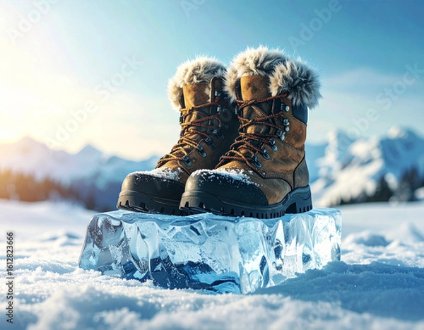 Obraz 얼음 위에 털부츠