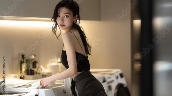 Obraz 家事をする女性