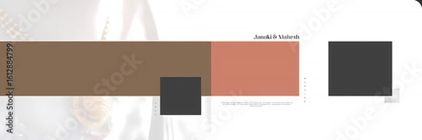 Fototapeta Wedding Photo design Template Customize Design in Variable Colours