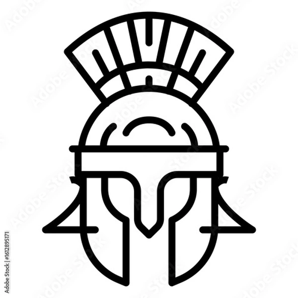 Fototapeta Roman Helmet icon vector image. Can be used for Italy.