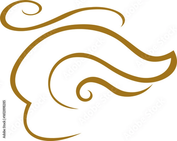 Obraz Vintage Swirl Line