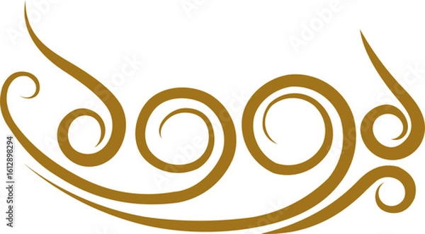 Obraz Vintage Swirl Line