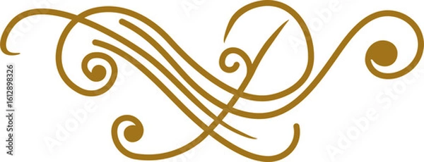 Obraz Vintage Swirl Line