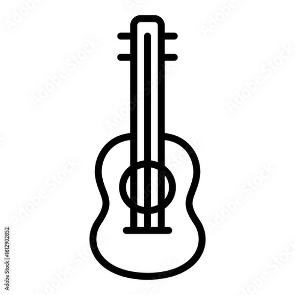 Fototapeta Acoustic icon vector image. Can be used for Instrument.
