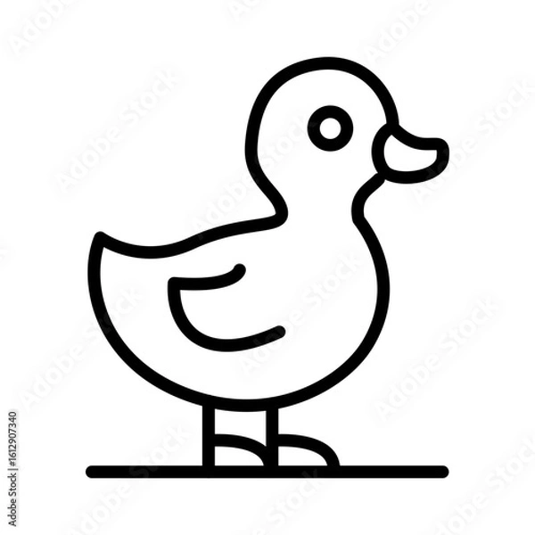 Fototapeta Duckling icon vector image. Can be used for Baby Shower.