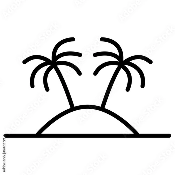 Fototapeta Island icon vector image. Can be used for Luxury.