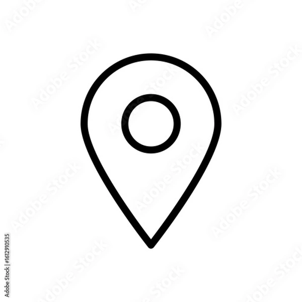 Fototapeta Location icon vector image. Can be used for Volleyball.