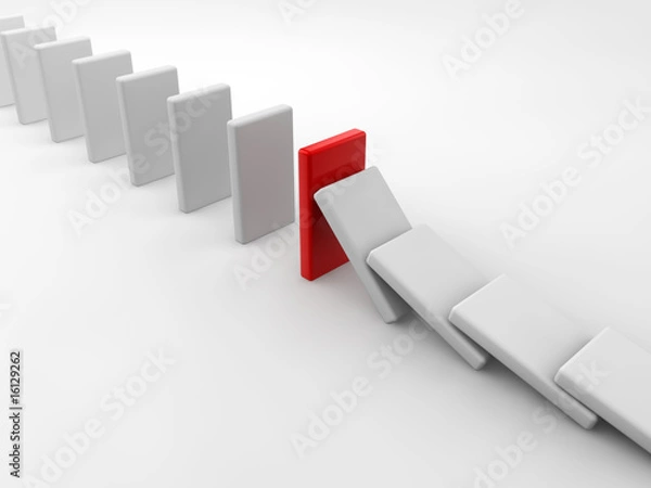 Fototapeta domino effect