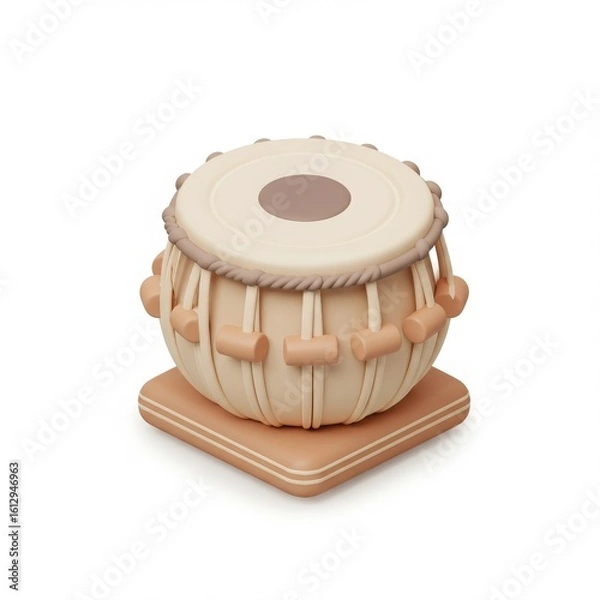 Obraz Classic tabla percussion instrument in 3D