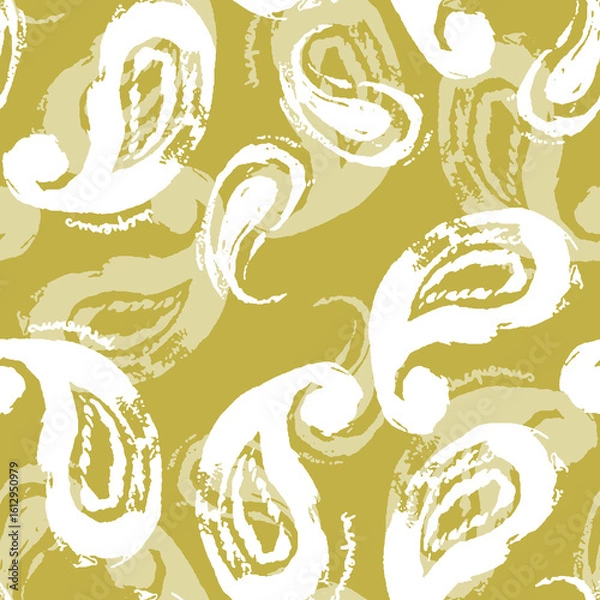 Obraz water colour paisely pattern grunge